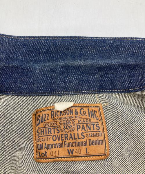 BUZZ RICKSON'S（バズリクソンズ）Buzz Rickson's (バズリクソンズ) WORLD WAR II DENIM BLOUSE インディゴ サイズ:40の古着・服飾アイテム
