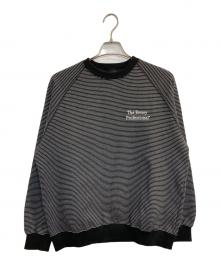 The Ennoy Professional（ザ エンノイ プロフェッショナル）の古着「BORDER CREW NECK SWEAT」｜ブラック