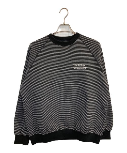 The Ennoy Professional（ザ エンノイ プロフェッショナル）The Ennoy Professional (ザ エンノイ プロフェッショナル) BORDER CREW NECK SWEAT ブラック サイズ:Ｍの古着・服飾アイテム