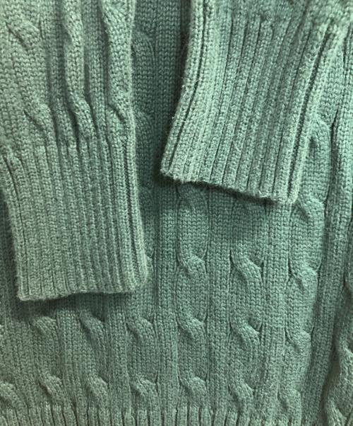 POLO RALPH LAUREN（ポロ・ラルフローレン）POLO RALPH LAUREN (ポロ・ラルフローレン) ケーブルニット グリーン サイズ:Ｍの古着・服飾アイテム