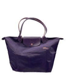 LONGCHAMP（ロンシャン）の古着「舟型トートバッグ」｜パープル