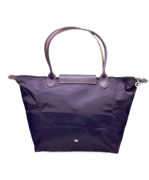 LONGCHAMP（ロンシャン）LONGCHAMP (ロンシャン) 舟型トートバッグ パープルの古着・服飾アイテム