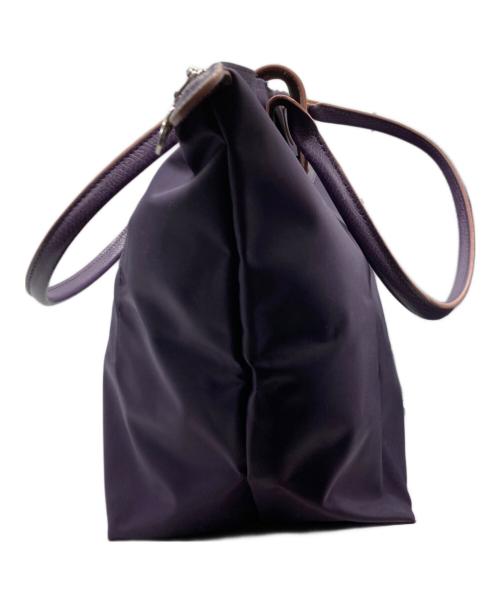 LONGCHAMP（ロンシャン）LONGCHAMP (ロンシャン) 舟型トートバッグ パープルの古着・服飾アイテム