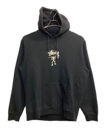 stussy（ステューシー）の古着「warrior man hooded sweat」｜ブラック