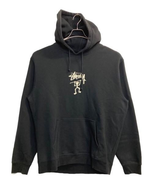 stussy（ステューシー）stussy (ステューシー) warrior man hooded sweat ブラック サイズ:XLの古着・服飾アイテム