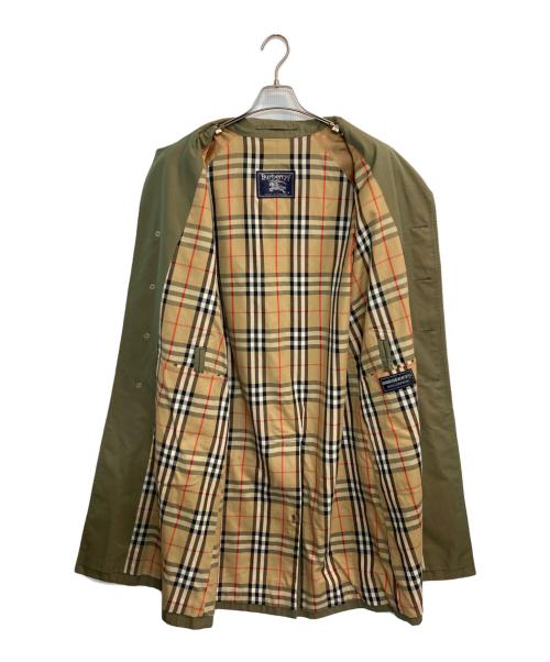 Burberry's（バーバリーズ）Burberry's (バーバリーズ) 90s 玉虫ノバチェックライナー比翼コート ベージュ サイズ:46の古着・服飾アイテム