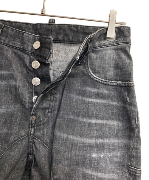 DSQUARED2（ディースクエアード）DSQUARED2 (ディースクエアード) Tidy Biker Jean ブラック サイズ:44の古着・服飾アイテム