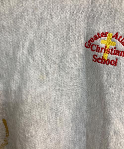Champion REVERSE WEAVE（チャンピオン リバース ウィーブ）Champion REVERSE WEAVE (チャンピオン リバース ウィーブ) ペイントクルーネックスウェット グレー サイズ:Ⅼの古着・服飾アイテム