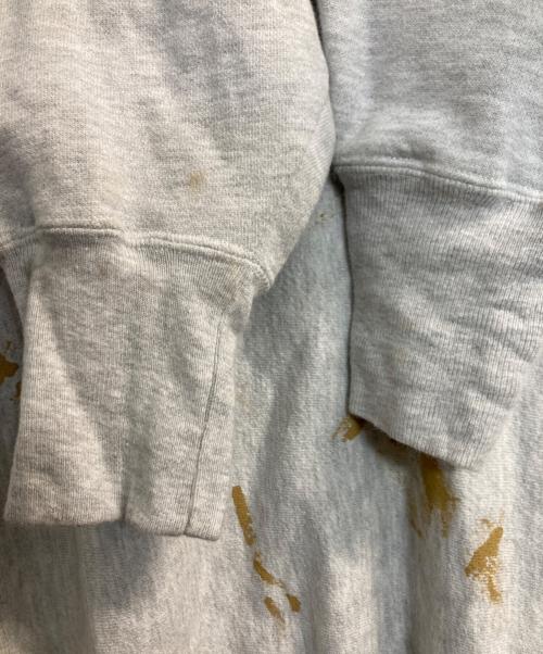 Champion REVERSE WEAVE（チャンピオン リバース ウィーブ）Champion REVERSE WEAVE (チャンピオン リバース ウィーブ) ペイントクルーネックスウェット グレー サイズ:Ⅼの古着・服飾アイテム