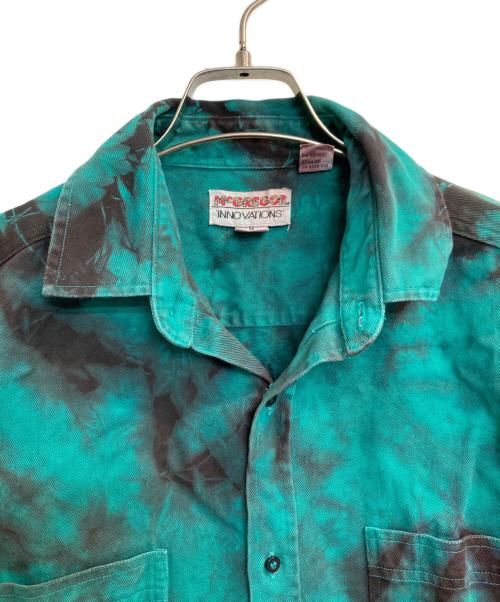McGREGOR（マックレガー）McGREGOR (マックレガー) 80s 絞り染めシャツ グリーン サイズ:Mの古着・服飾アイテム