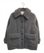 CLANEクラネ）の古着「RIDGE POCKET BOA COAT」｜グレー