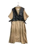 Ameriアメリ）の古着「TRENCH MULTI WAY LONG VEST」｜ベージュ