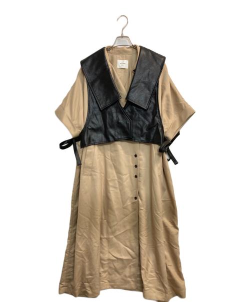 Ameri（アメリ）AMERI (アメリ) TRENCH MULTI WAY LONG VEST ベージュ サイズ:Sの古着・服飾アイテム