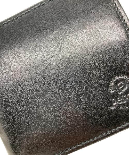 PERONI（ペローニ）peroni (ペローニ) レザーウォレット/二つ折り財布 ブラックの古着・服飾アイテム