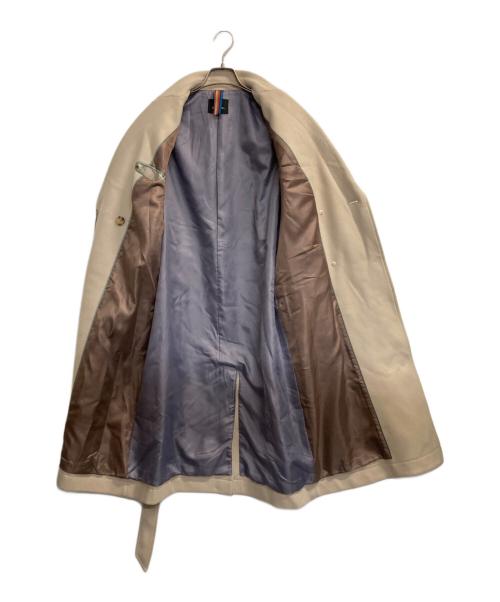 PS Paul Smith（ＰＳポールスミス）PS Paul Smith (ＰＳポールスミス) ウールカルゼ ロングコート アイボリー サイズ:38の古着・服飾アイテム