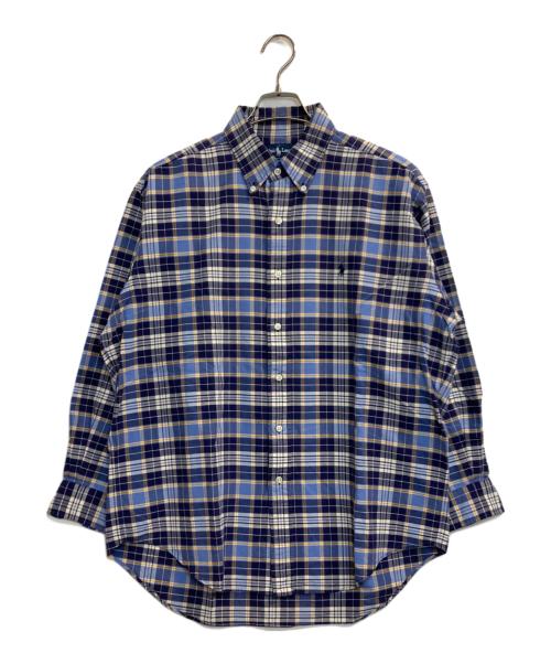 RALPH LAUREN（ラルフローレン）RALPH LAUREN (ラルフローレン) BLAKE チェックシャツ ブルー サイズ:Ⅼの古着・服飾アイテム