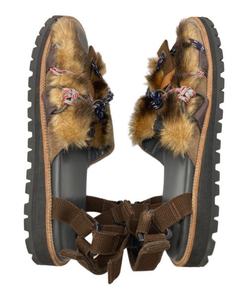 KOLOR（カラー）KOLOR (カラー) Textured Panelled Sandals ブラウン×ベージュ サイズ:記載なしの古着・服飾アイテム