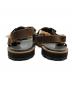 KOLOR (カラー) Textured Panelled Sandals ブラウン×ベージュ サイズ:記載なし：15000円