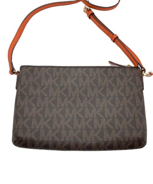 MICHAEL KORS（マイケルコース）MICHAEL KORS (マイケルコース) ミニショルダーバッグ ブラウン×オレンジの古着・服飾アイテム