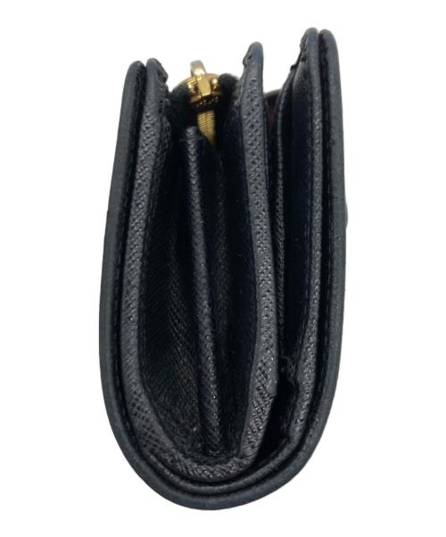 PRADA（プラダ）PRADA (プラダ) 二つ折り財布/サフィアーノコンパクトウォレット ブラックの古着・服飾アイテム