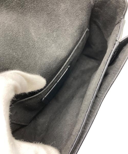 COACH（コーチ）COACH (コーチ) シグネチャーショルダーバッグ ブラック×ブラウンの古着・服飾アイテム