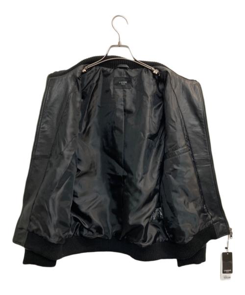 Liugoo Leathers（リューグーレザーズ）LIUGOO LEATHERS (リューグーレザーズ) シープレザージャケット ブラック サイズ:ＬＬ 未使用品の古着・服飾アイテム