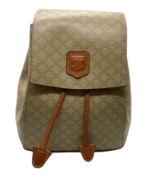 CELINE（セリーヌ）CELINE (セリーヌ) マカダムミニリュック ベージュの古着・服飾アイテム
