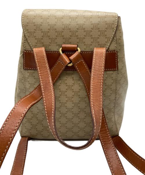 CELINE（セリーヌ）CELINE (セリーヌ) マカダムミニリュック ベージュの古着・服飾アイテム