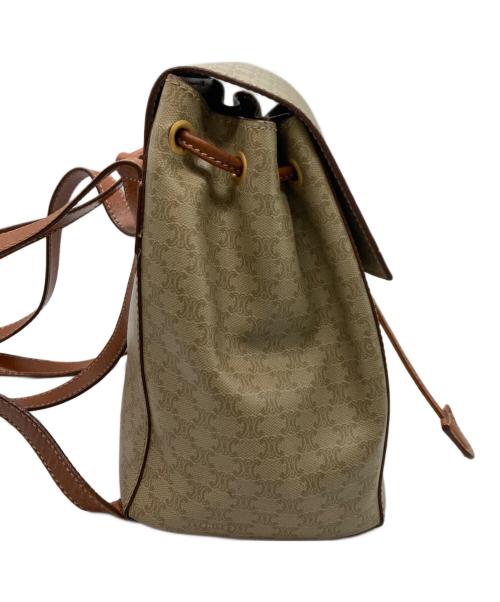 CELINE（セリーヌ）CELINE (セリーヌ) マカダムミニリュック ベージュの古着・服飾アイテム