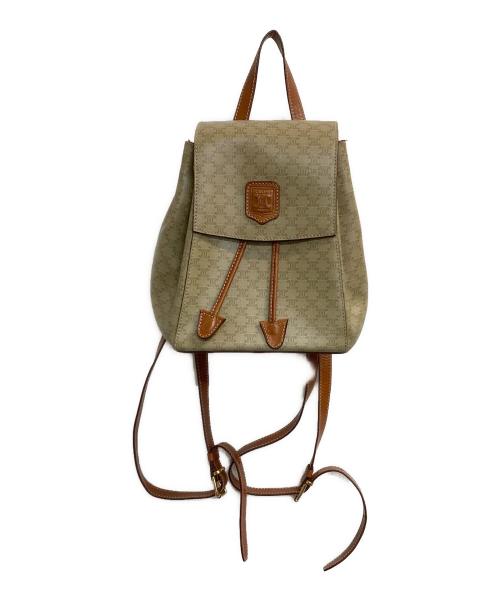CELINE（セリーヌ）CELINE (セリーヌ) マカダムミニリュック ベージュの古着・服飾アイテム
