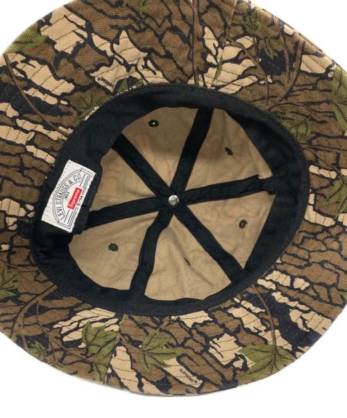 LEVI'S（リーバイス）LEVI'S (リーバイス) Supreme (シュプリーム) Camouflage Canvas Bell Hat オリーブ サイズ:ＳＭサイズの古着・服飾アイテム