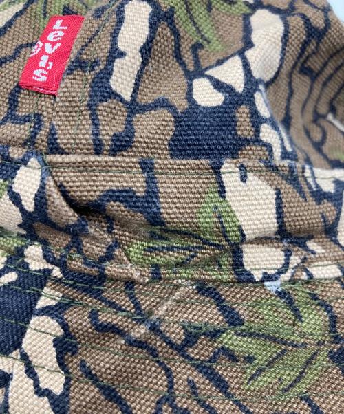 LEVI'S（リーバイス）LEVI'S (リーバイス) Supreme (シュプリーム) Camouflage Canvas Bell Hat オリーブ サイズ:ＳＭサイズの古着・服飾アイテム