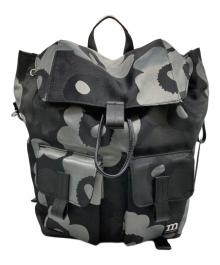 marimekko（マリメッコ）の古着「EVERYTHING BACKPACK L UNIKKO/ウニッコ柄リュック」｜ブラック×グレー