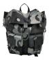 marimekko（マリメッコ）の古着「EVERYTHING BACKPACK L UNIKKO/ウニッコ柄リュック」｜ブラック×グレー