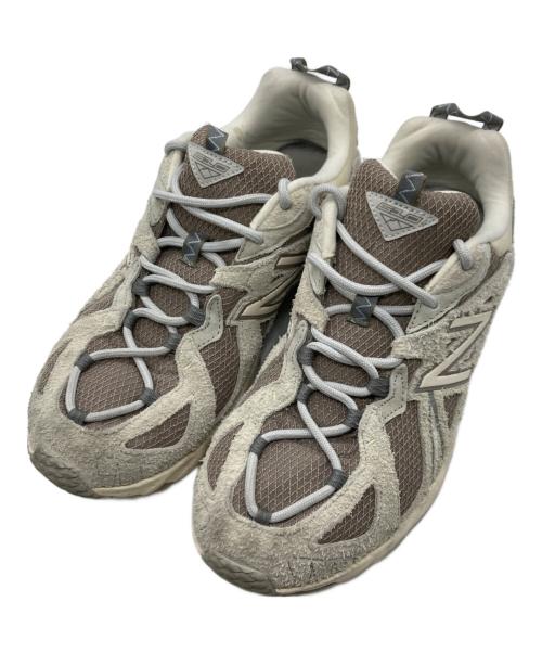 NEW BALANCE（ニューバランス）NEW BALANCE (ニューバランス) ローカットスニーカー グレー×ブラウン サイズ:26.5の古着・服飾アイテム
