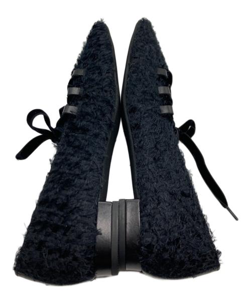 DIANA（ダイアナ）DIANA (ダイアナ) バレエフラットシューズ ブラック サイズ:24.5cmの古着・服飾アイテム