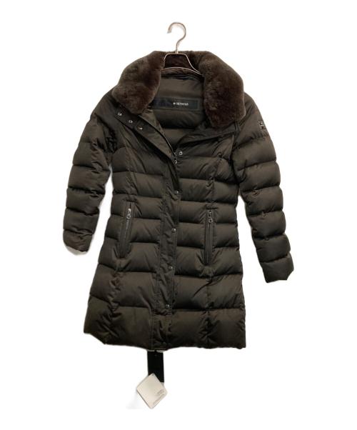 HETREGO（エトレゴ）HETREGO (エトレゴ) ファー付ダウンコート ブラウン サイズ:38の古着・服飾アイテム