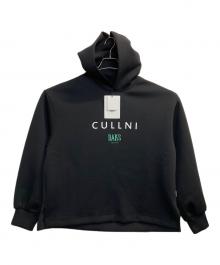 CULLNI×DAKS（クルニ×ダックス）の古着「刺繍ロゴダンボールパーカー」｜ブラック