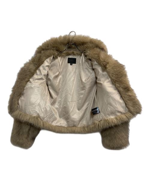 ZARA（ザラ）ZARA (ザラ) ショートエコファージャケット ベージュ サイズ:ＸＳの古着・服飾アイテム