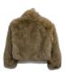 ZARA (ザラ) ショートエコファージャケット ベージュ サイズ:ＸＳ：6000円