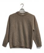 ATONエイトン）の古着「LAMBS WOOL CREWNECK SWEATER」｜ベージュ