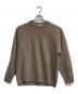 ATON（エイトン）の古着「LAMBS WOOL CREWNECK SWEATER」｜ベージュ