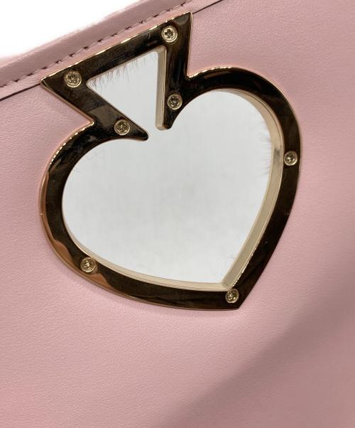 Kate Spade（ケイトスペード）Kate Spade (ケイトスペード) ニコラファーツイストロックチェーンショルダーバッグ ピンクの古着・服飾アイテム