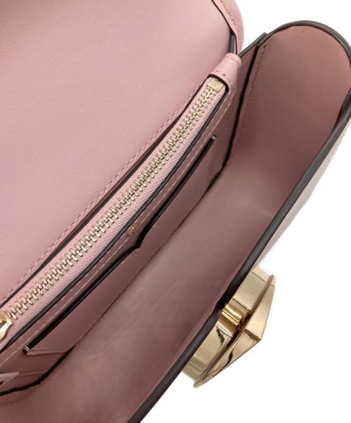 Kate Spade（ケイトスペード）Kate Spade (ケイトスペード) ニコラファーツイストロックチェーンショルダーバッグ ピンクの古着・服飾アイテム