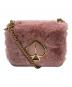 Kate Spade（ケイトスペード）の古着「ニコラファーツイストロックチェーンショルダーバッグ」｜ピンク