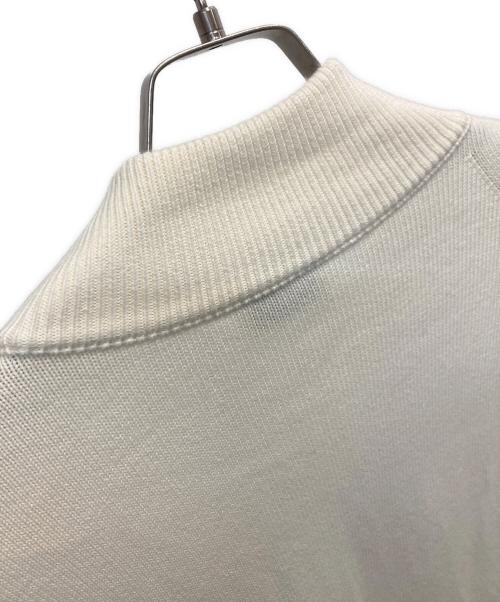 MONCLER（モンクレール）MONCLER (モンクレール) Knit-Panel Down Jacket/ニット切替ダウンジャケット ホワイト サイズ:Ｌの古着・服飾アイテム
