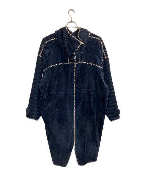 Paul Smith COLLECTION（ポールスミス コレクション）Paul Smith COLLECTION (ポールスミス コレクション) ブランケットステッチ スモックコート/stitch detail blanket smock coat ネイビー サイズ:Ｌの古着・服飾アイテム