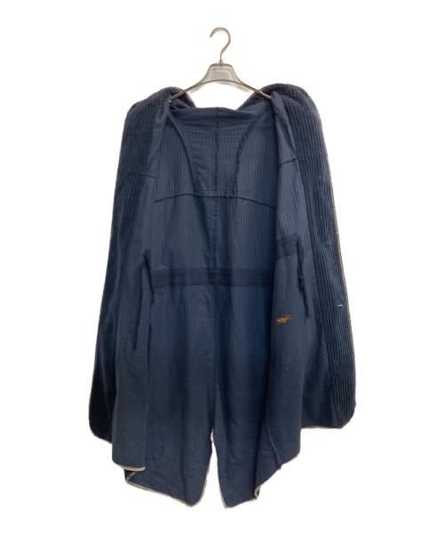 Paul Smith COLLECTION（ポールスミス コレクション）Paul Smith COLLECTION (ポールスミス コレクション) ブランケットステッチ スモックコート/stitch detail blanket smock coat ネイビー サイズ:Ｌの古着・服飾アイテム