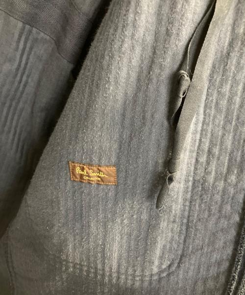 Paul Smith COLLECTION（ポールスミス コレクション）Paul Smith COLLECTION (ポールスミス コレクション) ブランケットステッチ スモックコート/stitch detail blanket smock coat ネイビー サイズ:Ｌの古着・服飾アイテム