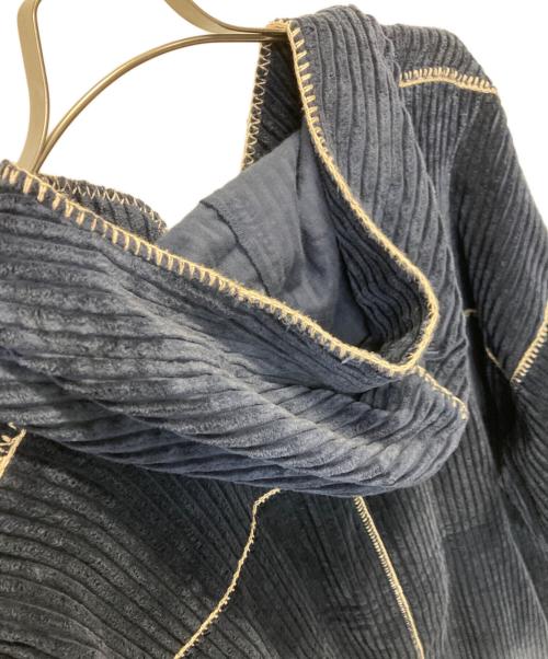 Paul Smith COLLECTION（ポールスミス コレクション）Paul Smith COLLECTION (ポールスミス コレクション) ブランケットステッチ スモックコート/stitch detail blanket smock coat ネイビー サイズ:Ｌの古着・服飾アイテム